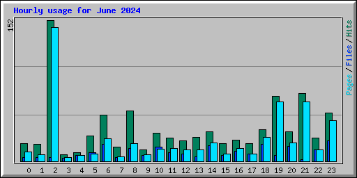 Hourly usage for June 2024