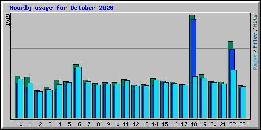 Hourly usage for October 2026
